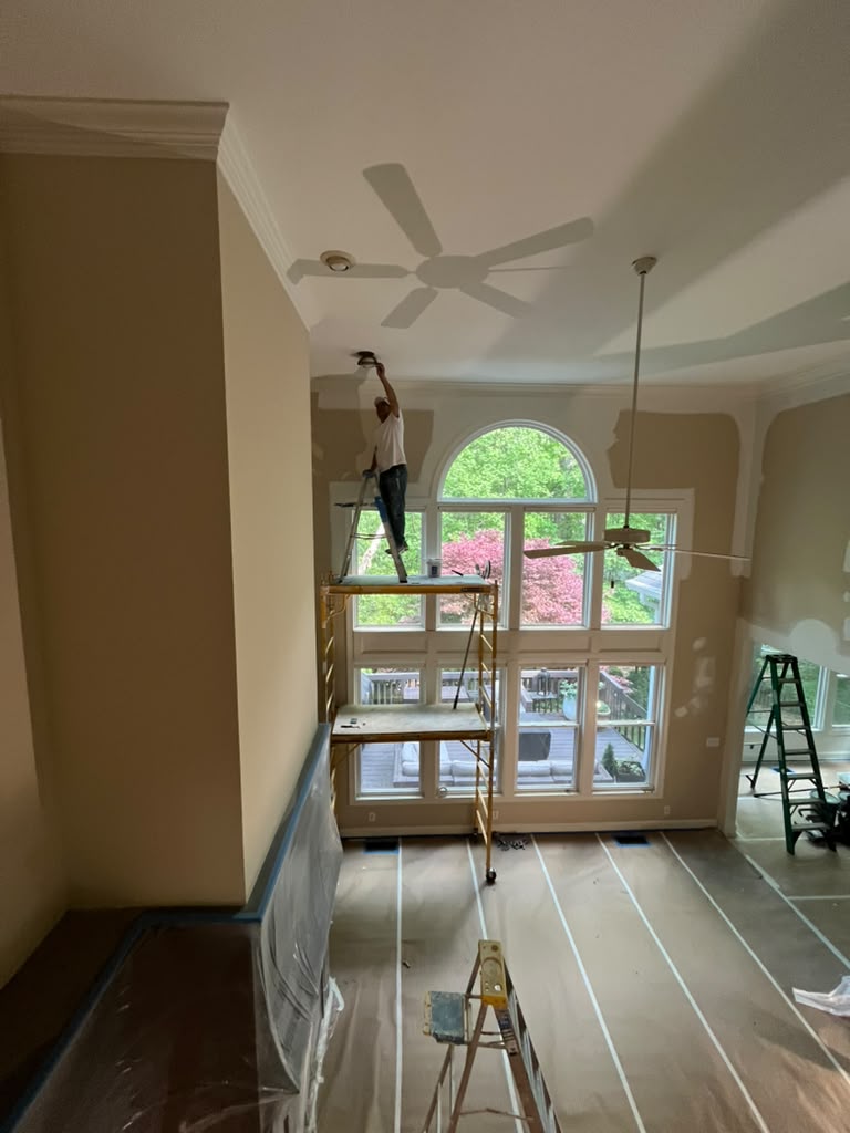 Interior painting project by Joel Precision Painting